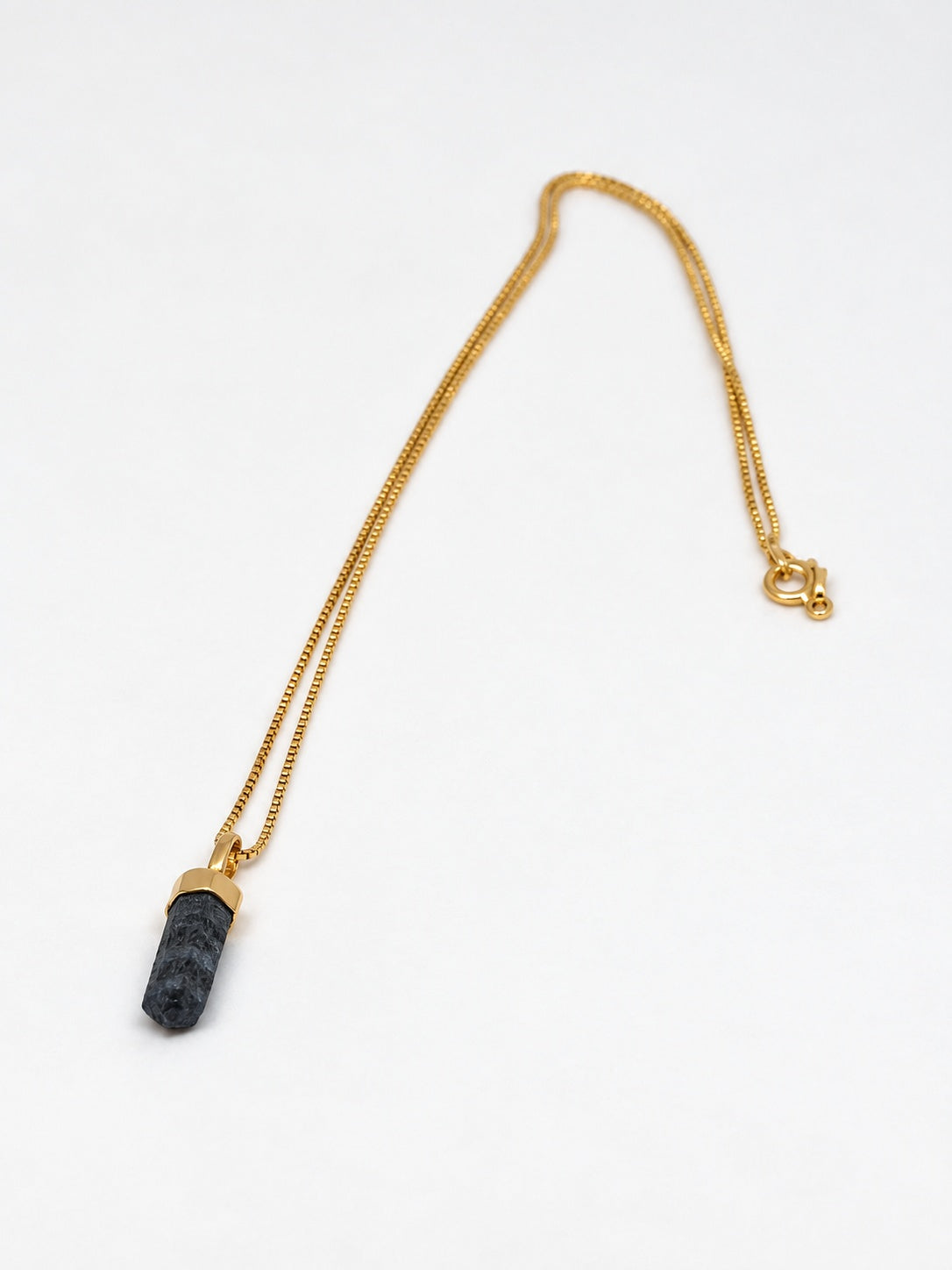 Sodalite 18k Gold Vermeil Column Pendant Necklace