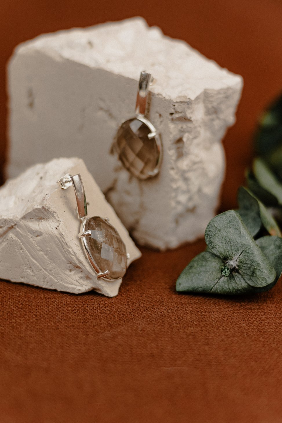 Rock Crystal Oval Pendant Charm