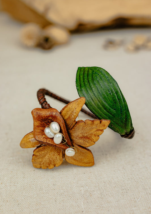 Orchard Blossom Bangle, Golden Flower