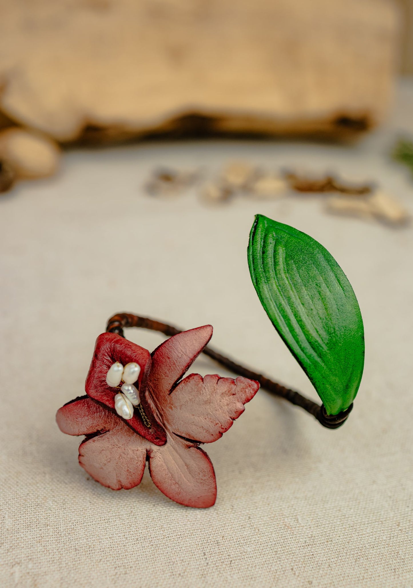 Orchard Blossom Bangle, Blush Flower